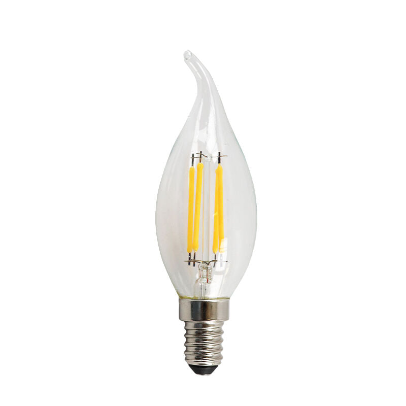 Olucia LORRAINE - E14 bombilla vela LED - 3W - 2700K - Regulable - Bla